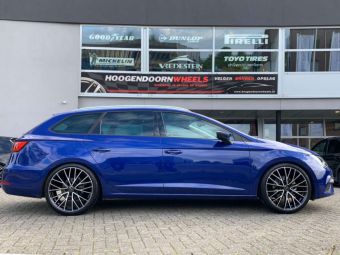 MAK VELGEN SPECIALE IN 19 INCH EN BLACK MIRROR GEMONTEERD ONDER EEN SEAT LEON 