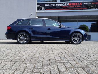 MAM WHEELS RS3 PALLADIUM PAINTED EN IN 18 INCH GEMONTEERD ONDER EEN AUDI A4 