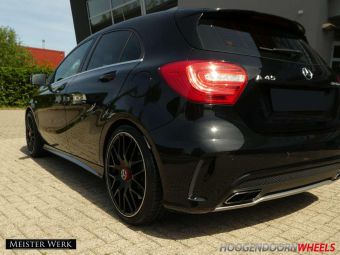 MEISTERWERK MW07 AMG 19 INCH BLACK GEMONTEERD ONDER EEN MERCEDES A KLASSE AMG 