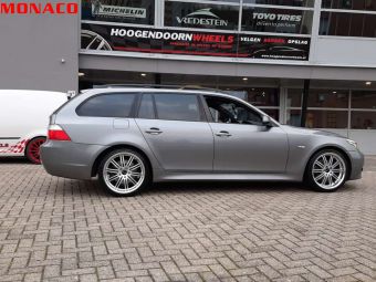 MONACO WHEELS CHICANE 19 INCH GEMONTEERD ONDER EEN BMW 5 SERIE 