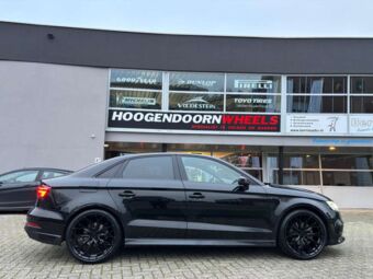 MONACO FF3 BLACK IN 19 INCH GEMONTEERD ONDER EEN AUDI A3