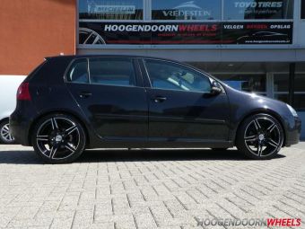 MONACO VELGEN GP1 IN 18 INCH GEMONTEERD ONDER EEN VOLKSWAGEN GOLF 5