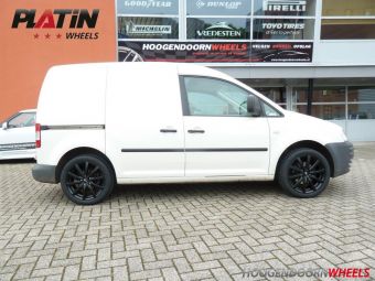 Platin velgen P61 gemonteerd in 17 inch onder een VW CADDY