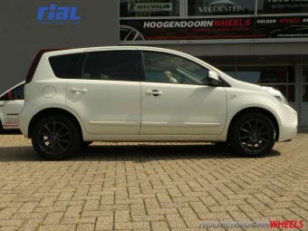 RIAL VELGEN MILANO ANTRACIET IN 16 INCH GEMONTEERD ONDER EEN NISSAN NOTE 