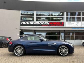 VEEMANN V-FS34 SILVER MACHINED IN 18 INCH GEMONTEERD ONDER EEN BMW Z4