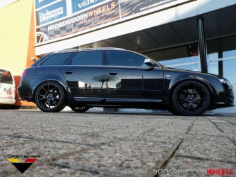 VORSTEINER VELGEN V-FF 103 ZWART IN 19 INCH GEMONTEERD ONDER EEN AUDI S4 